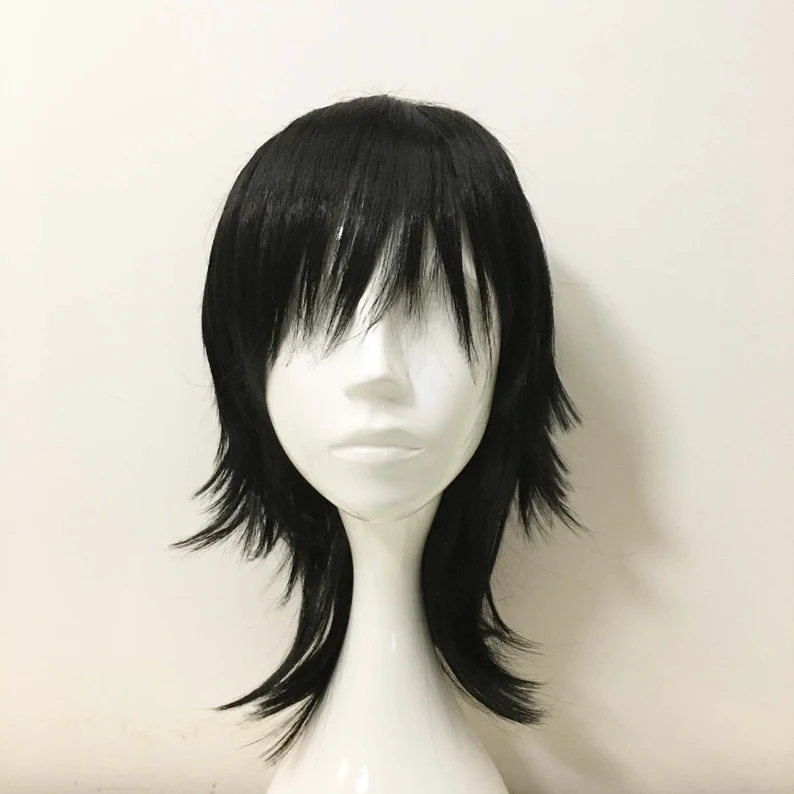 Women'S Emo Accessories - Orta Uzunlukta Düz Cosplay Anime Peruğu