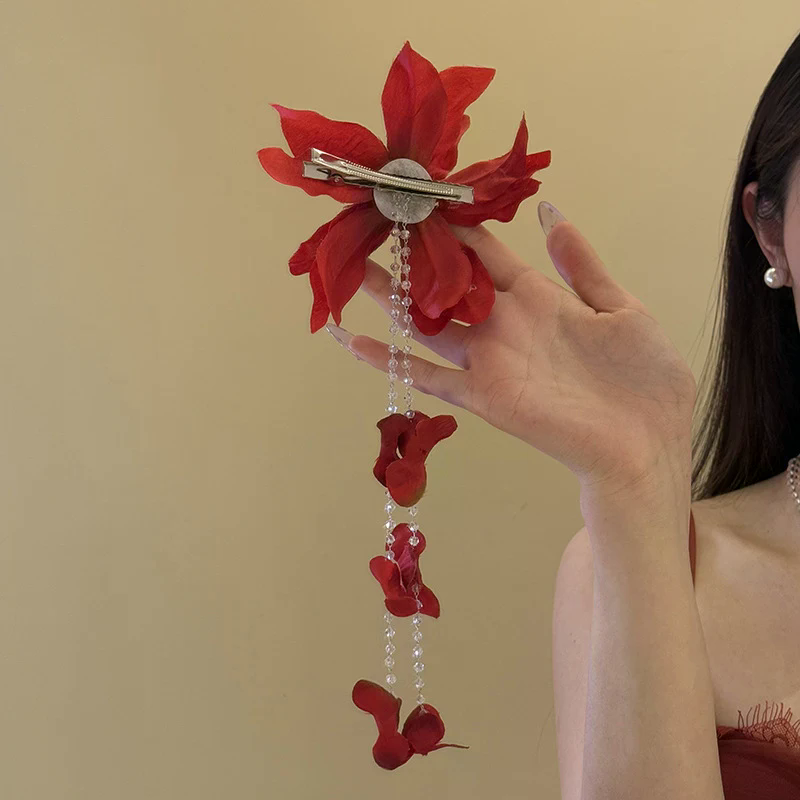 Women Accessories Sale - Sıcak Satış Çiçek Ördek Gagası Klipsi