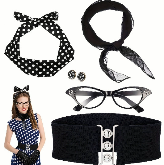 Women'S Accessories In The 1950S - 1950'ler Kadınlar için Kostüm Aksesuarları Küpe