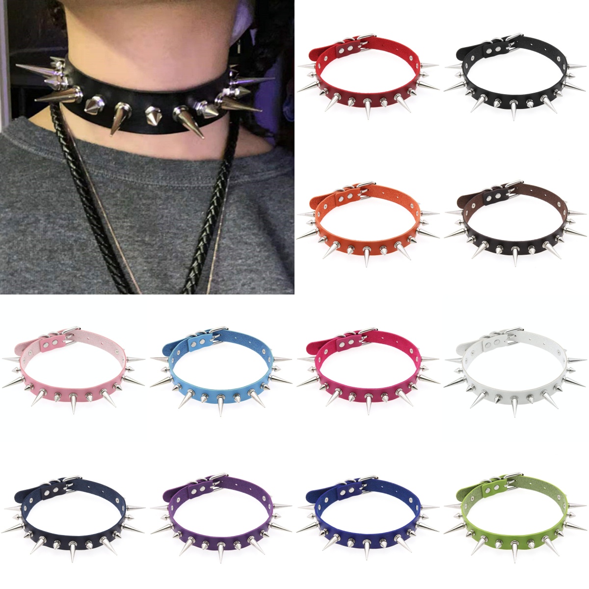 Women'S Emo Accessories - 12 renkler cadılar bayramı Emo Cosplay