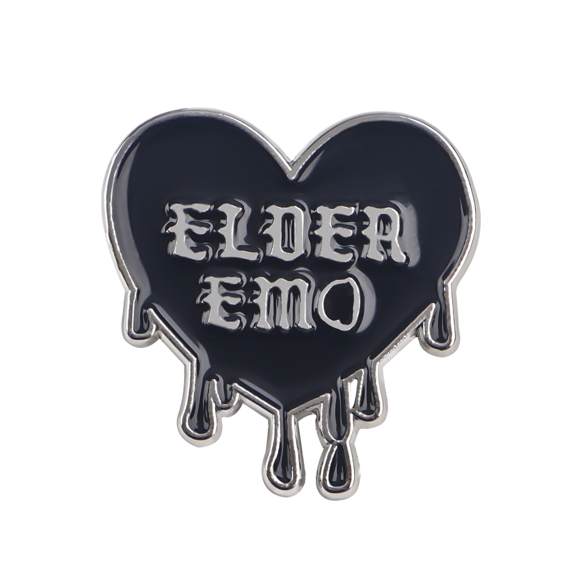 Siyah kalp Emo emaye Pin broşl - Women'S Emo Accessories incelemesi ve fiyatı